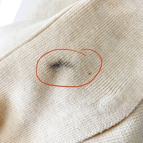 Cream Ribbed Mini Skirt Y2K Vintage Large - Picture 5 of 5